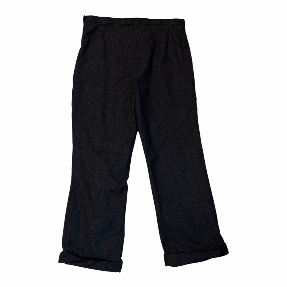 J.Crew Black Wool Blend Wide Leg Culotte Pants Womens Approx Size 12 - Picture 3 of 6